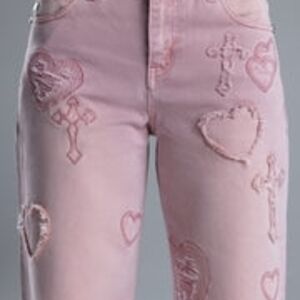 Miss Me Black Label Aryanna Heart Cross Slim Wide